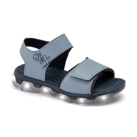 Sandália Papete De Luz Infantil Masculina Klin Light Preta