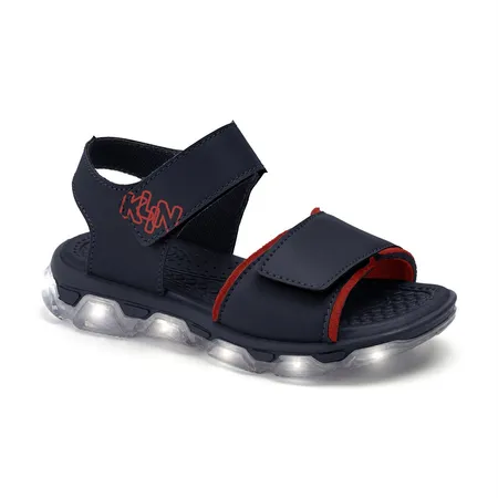 Sandália Papete De Luz Infantil Masculina Klin Light Preta