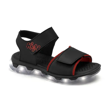 Sandália Papete De Luz Infantil Masculina Klin Light Preta