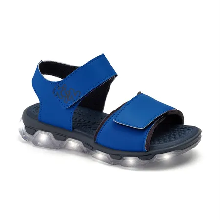 Sandália Papete De Luz Infantil Masculina Klin Light Preta