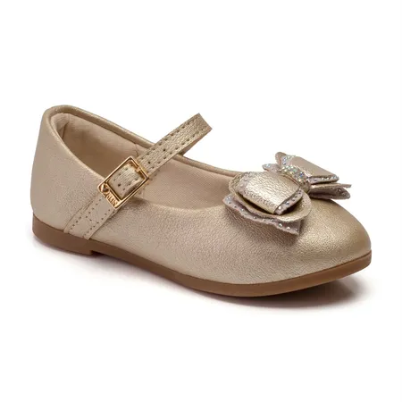 Sapatilha Infantil  Klin Princesa Mini Laço Com Strass