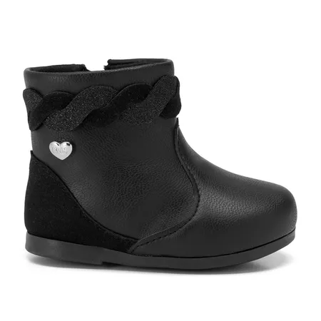 Bota Infantil Feminina Klin Baby Miss Trançado Com Glitter Caramelo Bota Infantil Feminina Klin Baby Miss Trançado Com Glitter Caramelo