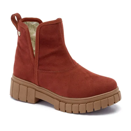 Bota Infantil Feminina Klin Rock Kids Com Pelinho Carneirinho