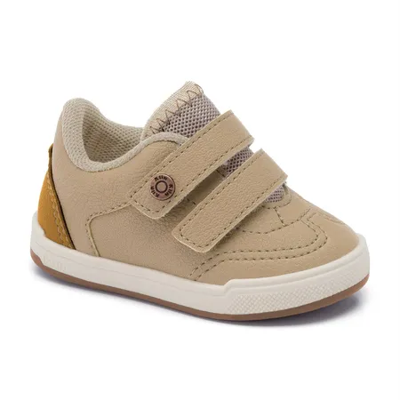 Tênis Casual Sapato De Bebê Klin Flyer Baby Branco Em Fitas Aderentes