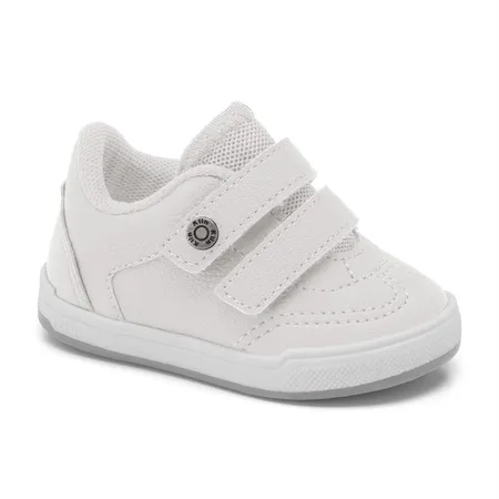 Tênis Casual Sapato De Bebê Klin Flyer Baby Branco Em Fitas Aderentes