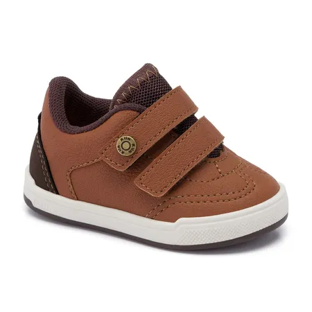Tênis Casual Sapato De Bebê Klin Flyer Baby Branco Em Fitas Aderentes