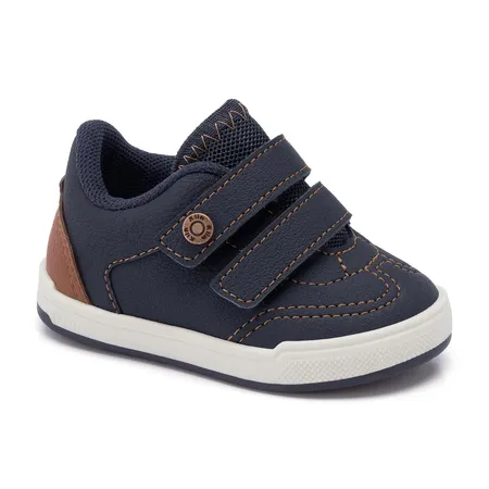 Tênis Casual Sapato De Bebê Klin Flyer Baby Branco Em Fitas Aderentes