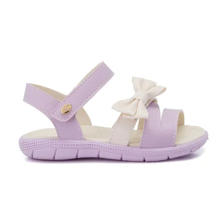Sandália Papete Infantil Feminina Tic Tac Rosa Com Laço Sandália Papete Infantil Feminina Tic Tac Rosa Com Laço