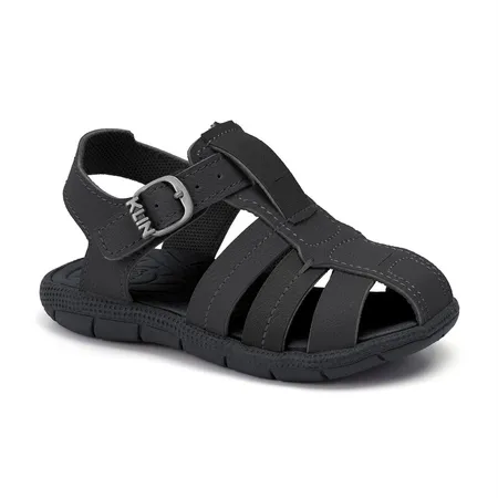 Sandália Infantil Masculina Klin Tictac Casual Fechamento Frontal