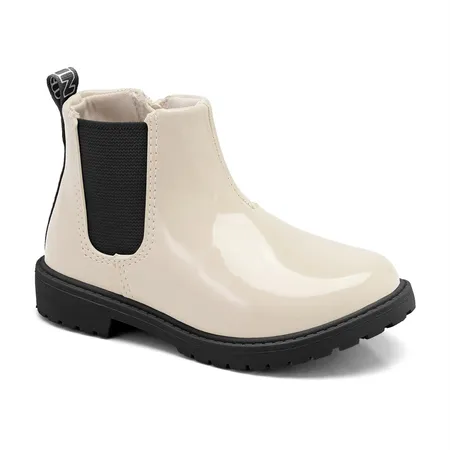 Bota Infantil Verniz Tipo Coturno Klin Rock Mini