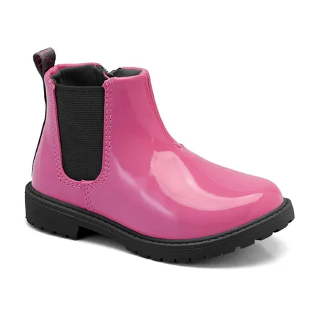Bota Infantil Verniz Tipo Coturno Klin Rock Mini