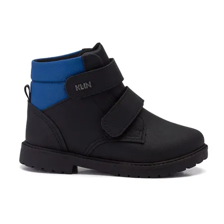 Bota Infantil Klin Rock Fechamento Em Fita Aderente Mini Bota Infantil Klin Rock Fechamento Em Fita Aderente Mini