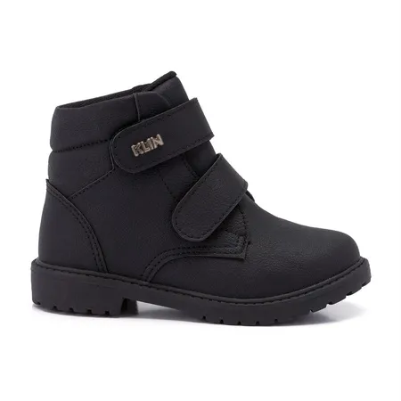 Bota Infantil Klin Rock Fechamento Em Fita Aderente Mini Bota Infantil Klin Rock Fechamento Em Fita Aderente Mini
