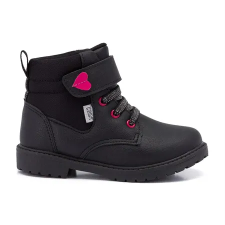Bota Infantil Klin Rock Mini Em Fita Aderente E Elástico Bota Infantil Klin Rock Mini Em Fita Aderente E Elástico
