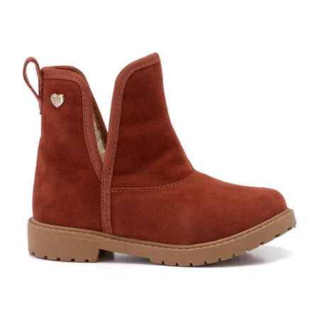 Bota Infantil Feminina Klin Rock Mini Com Pelinho