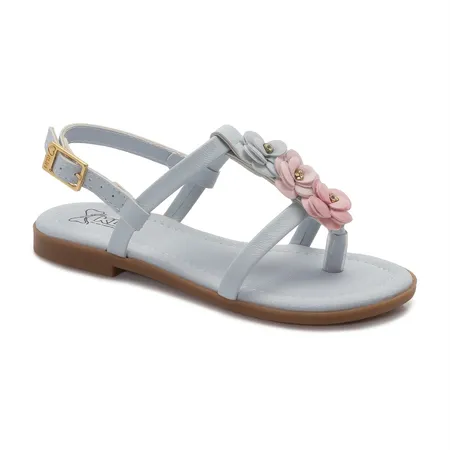 Sandália Infantil Flores Delicadas Klin Suami Mini