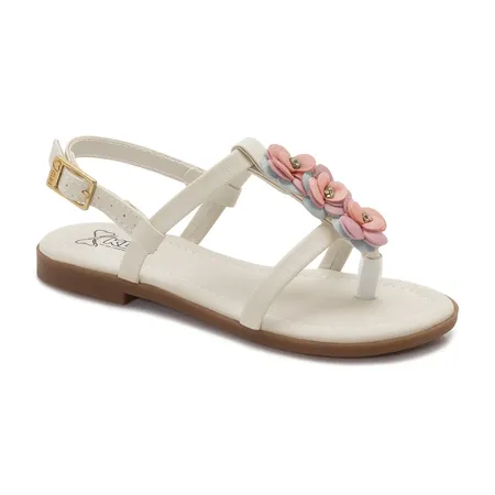 Sandália Infantil Flores Delicadas Klin Suami Mini