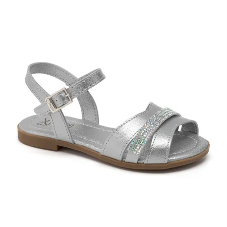 Sandália Infantil Klin Suami Mini Strass Em Fivela