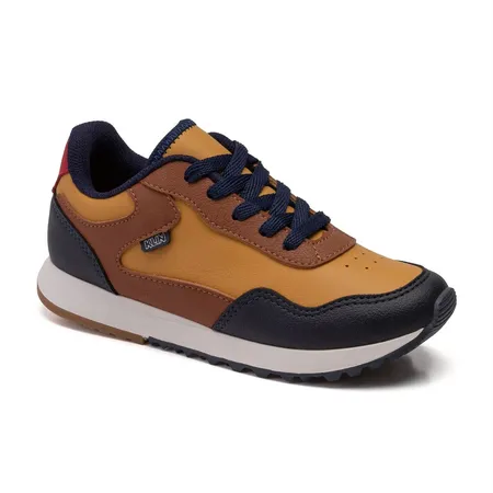 Tênis Infantil Casual Klin Walk Kids Com Detalhes Metalizados Em Cadarço