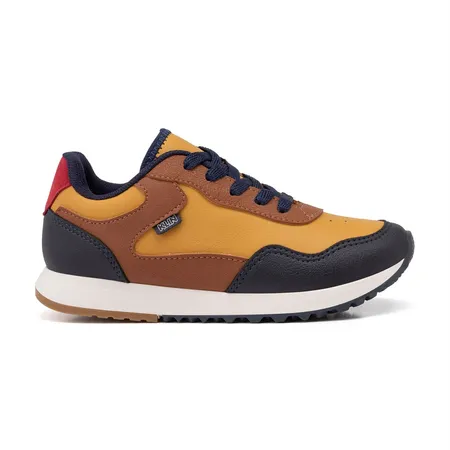 Tênis Infantil Casual Klin Walk Kids Com Detalhes Metalizados Em Cadarço Tênis Infantil Casual Klin Walk Kids Com Detalhes Metalizados Em Cadarço