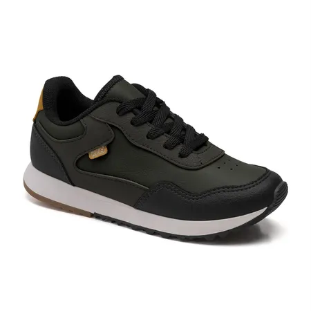 Tênis Infantil Casual Klin Walk Kids Com Detalhes Metalizados Em Cadarço