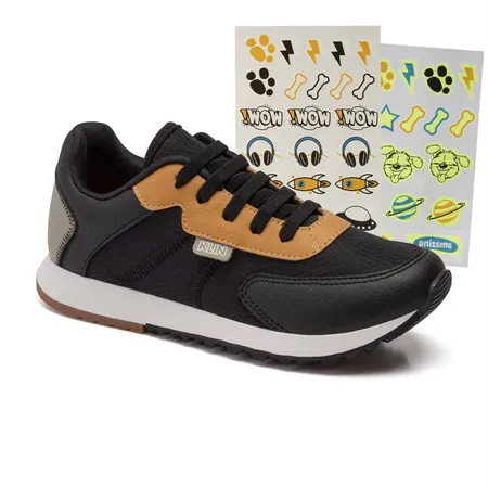 Tênis Infantil Unissex Mood Tattoo Klin Walk Kids Em Elástico