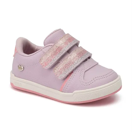 Tênis Para Bebê Menina Klin Moon Baby Lilás Com Glitter