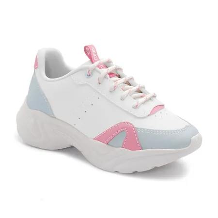 Tênis Infantil Feminino Klin Hype Chunky Super Leve Em Cadarço