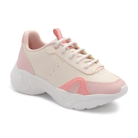 Tênis Infantil Feminino Klin Hype Chunky Super Leve Em Cadarço