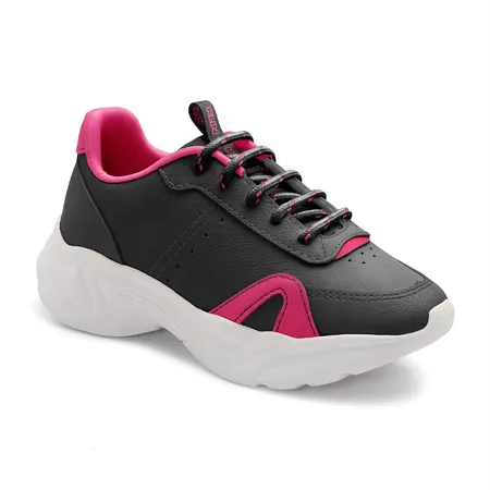 Tênis Infantil Feminino Klin Hype Chunky Super Leve Em Cadarço