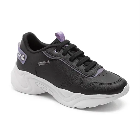 Tênis Infantil Feminino Chunky Klin Hype Cor Única Em Elástico