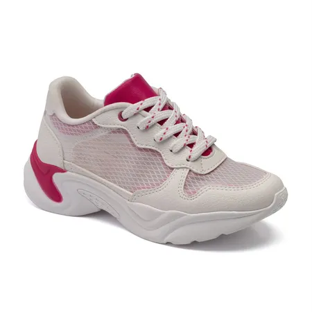 Tênis Infantil Feminino Klin Hype Transparente Estilo Chunky