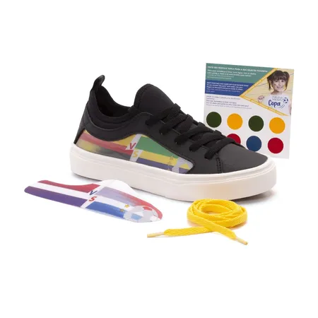 Tênis Infantil Unissex Klin Freestyle Kids Com Cadarço Colorido Extra
