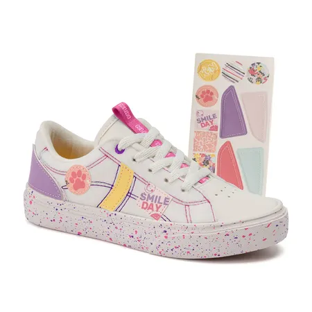 Tênis Infantil Feminino Personalizável Klin Freestyle Kids Com Stickers