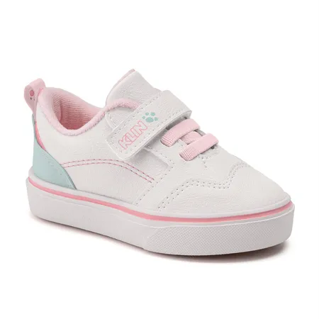 Tênis Para Bebê Casual Klin Freestyle Baby Colorido Em Elástico E Fitas Aderentes