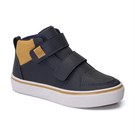 Tênis Infantil Cano Alto Com Fixação Aderente Klin Mini Style