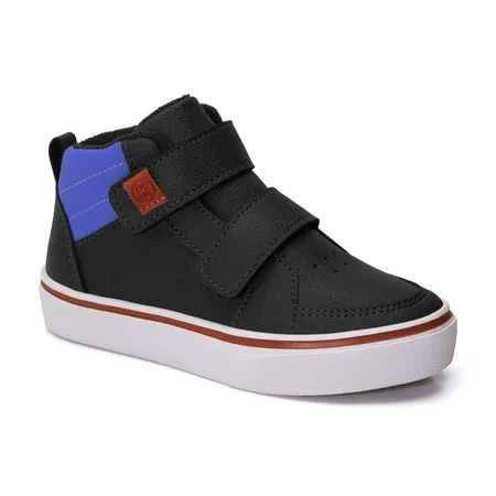 Tênis Infantil Cano Alto Com Fixação Aderente Klin Mini Style