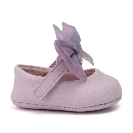 Sapatilha Para Bebê Klin Chantilly Laço Tule