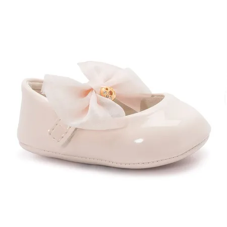 Sapatilha Para Bebê Klin Chantilly Laço Tule