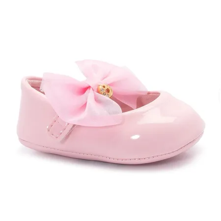 Sapatilha Para Bebê Klin Chantilly Laço Tule