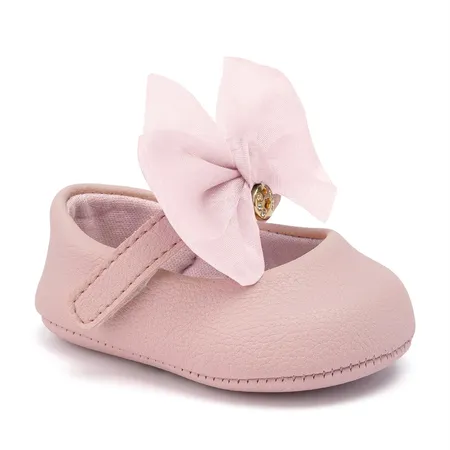Sapatilha Para Bebê Klin Chantilly Laço Tule