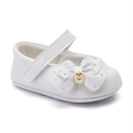 Sapatilha Para Bebê Klin Chantilly Laço Pingente