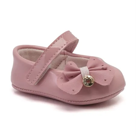 Sapatilha Para Bebê Klin Chantilly Laço Pingente