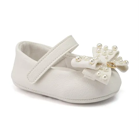 Sapatilha Para Bebê Com Laço Perola Infantil Klin Chantilly