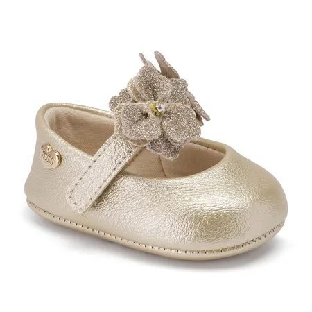 Sapatilha Infantil Klin Chantilly Flores Removíveis Em Tiras Aderentes