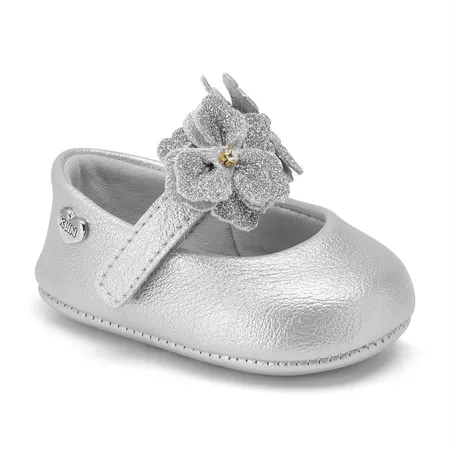 Sapatilha Infantil Klin Chantilly Flores Removíveis Em Tiras Aderentes