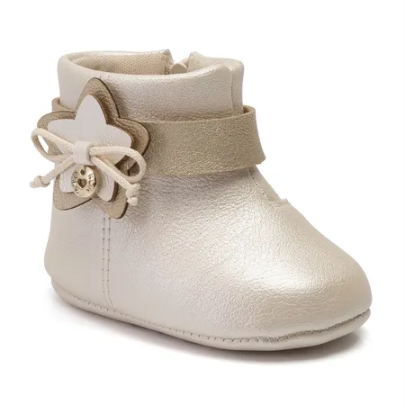 Bota Infantil Para Meninas Klin Baunilha Recém Nascido