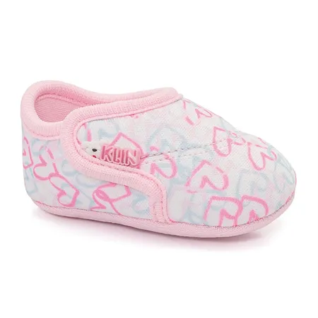 Tênis Infantil Klin Pipoca Recém Nascido Estampado Em Fita Aderente