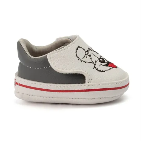 Sapato Para Bebê Recém Nascido Klin Pipoca Bordado Sapato Para Bebê Recém Nascido Klin Pipoca Bordado