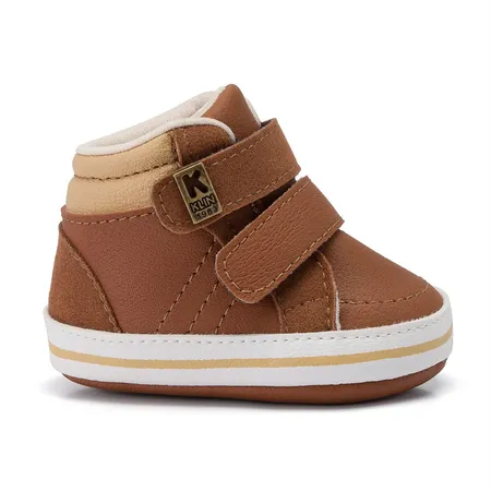 Sapatinho Para Bebê Estilo Botinha Klin Pipoca Calce Fácil Sapatinho Para Bebê Estilo Botinha Klin Pipoca Calce Fácil